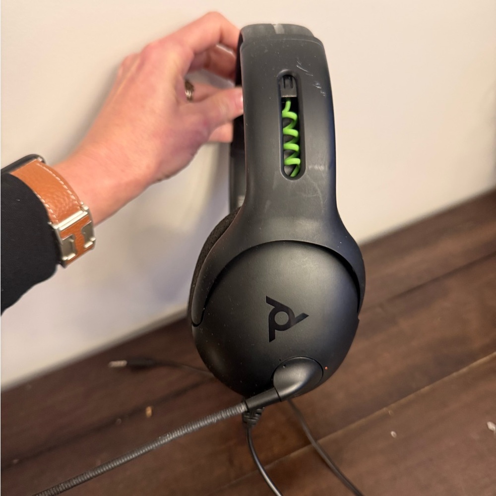 PDP Gaming Wired Over-Ear Headset with Boom Mic – Black/Green (Xbox Compatible)